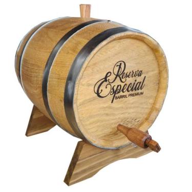 Imagem de Barril Tonel Amburana 5 Litros Corote Para Cachaça Especial - Wood E-C
