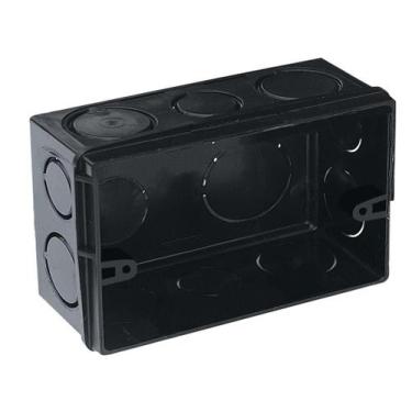 Imagem de Caixa de Luz 4x2 Embutir Preta - Akato