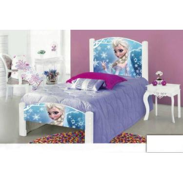 Imagem de Cama Solteiro Adesivada Frozen C Colchão E 2 Grade Protetora - CAMAS V