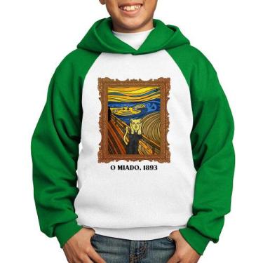 Imagem de Moletom Infantil O miado, 1893 - Foca na Moda, Branco, Verde, 14