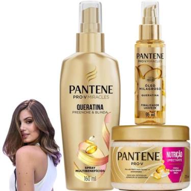 Imagem de Kit Pantene Pro-V Miracles Spray Queratina Óleo Milagroso Cronograma C