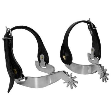 Imagem de Espora Quarto de Milha Inox SV6408 - Selaria Vertentes