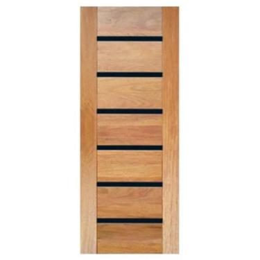 Imagem de Porta de Madeira Maciça BBB Com Frisos Preto Casmavi de Cedro Arana - 