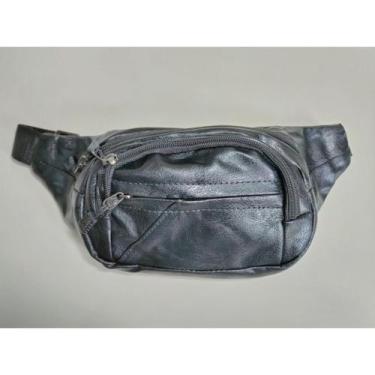 Imagem de Pochete bolsa cintura 4 zíper material sintético ajustável  - NoBrand,