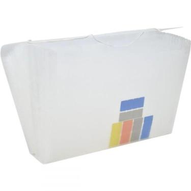 Imagem de Pasta Sanfonada Plástica Duplicata 31 Divisões Cristal - Polibras