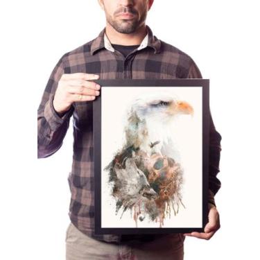 Imagem de Poster Com Moldura A3 Animal Surreal Águia - Fanarte