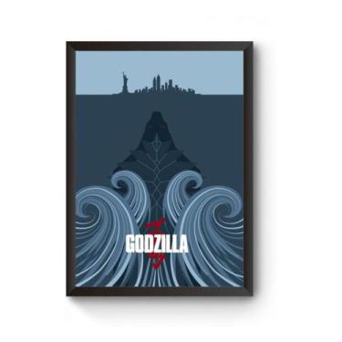 Imagem de Poster Moldurado Godzilla Quadro - Fanarte