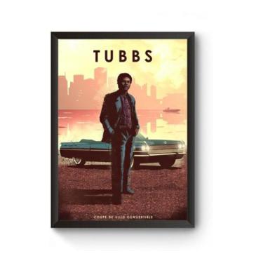 Imagem de Poster Moldurado Car Legends Tubbs Quadro - Fanarte