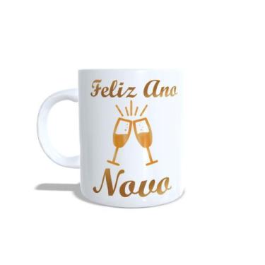 Imagem de Caneca personalizada Feliz Ano Novo - ANO01 - Caneca Porcelana