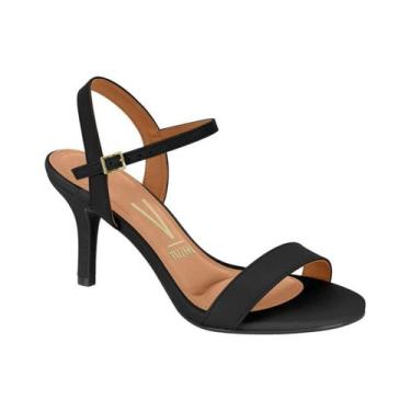 Imagem de Sandália Vizzano 6524.102 Salto Fino Festa Social Feminino - Preta, 38