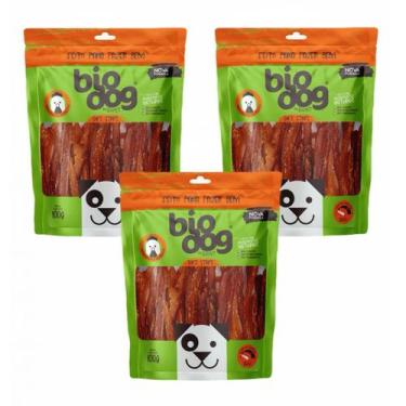Imagem de 3x Petisco Bio Dog Gourmet Soft Strips- p/ Cães- Frango-100g - BioDog