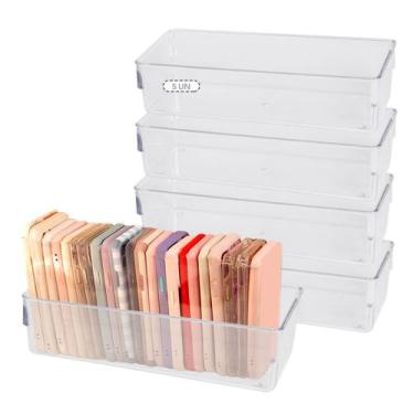 Imagem de KIt 5 Organizador Geladeira/armário/cozinha Acrílico 23x8x5 - Plastutt