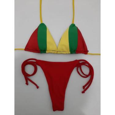 Imagem de Coleção reggae conjunto de biquíni cortininha com bojo - RAYS MODAS, V