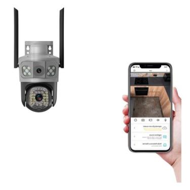 Imagem de Camera de Segurança Inteligente Wi-Fi Lente 3MP HD até 128GB - icsee