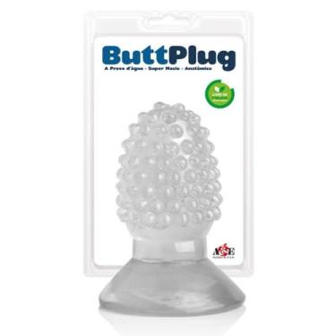 Imagem de Mini Plug Anal Massageador Translucido Com Cravinhos 7,5 x 3,5 Cm - Se