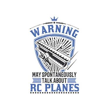 Imagem de Model airplane Notebook: Warning may spontaneously talk about RC Planes Model Flight / 6x9 inches / 120 ruled sites