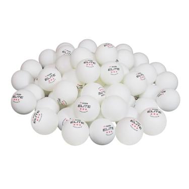 Imagem de RIZER Bolas de pingue-pongue Elite 3 estrelas | Bolas de tênis de mesa ABS 40+ de alto desempenho para jogos internos/externos (branco, 60)