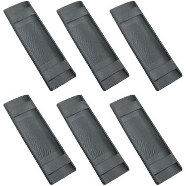 Imagem de FMHXG 6 peças de plástico PVC antiderrapante almofada de ombro 38 mm bolsa semi quadrada para computador alívio de estresse, acessórios de costura para alças de câmera, alças de mala, alças de