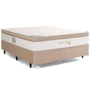 Imagem de Cama Box de Casal Herval Pallace Bambu, Molas Ensacadas, 71x138x188 cm
