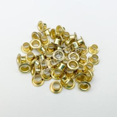 Imagem de Ilhós Latão nº 54 Dourado 3/16 polegadas - 50 unidades - Baxmann