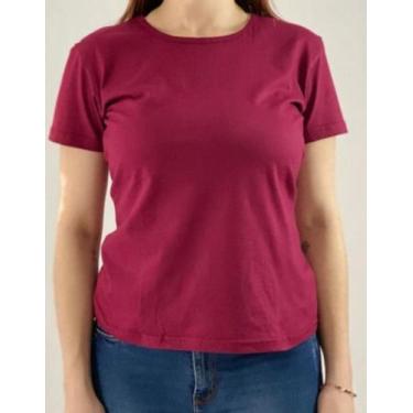 Imagem de Camiseta Feminina Luau Brasil  Básica e Confortável em 100 Algodão, G 