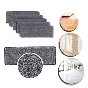 Imagem de Kit 4 Unidades de Refil Flat Mop Kit Esfregão Vassoura Mágica - NoBran