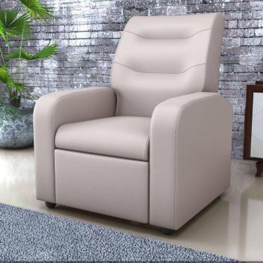 Imagem de Poltrona Reclinável Decorativa Sophia Corino Bege