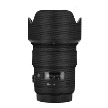 Imagem de Lente Skin Camera Vinly Wrap Flim para Sigma 50 mm F1.4 DG HSM Art Apto para Canon Mount Camera Adesivo Decorativo de Corpo Inteiro Decalque 1:1.4 50 1.4 (Preto Matriz)