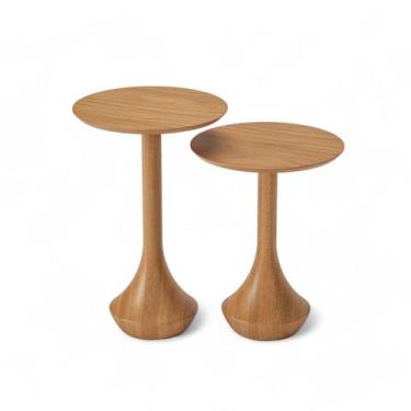 Imagem de Conjunto de Mesa Auxiliar Betim Champagne - 76885 - Sun House