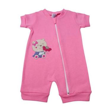 Imagem de Kit 2 Macacões Curto para Bebê com Zíper 100% Algodão Bordado - SEVEN 