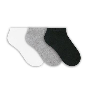Imagem de Kit Meia Sapatilha Esportiva Feminina 3 Pares - SELENE, Branco, Preto,