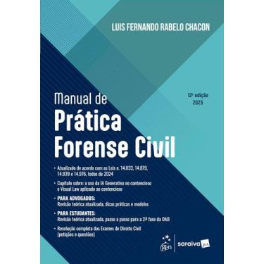 Imagem de Livro - Manual de Prática Forense Civil 12ª Edição 2025