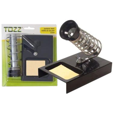 Imagem de Suporte Para Ferro De Solda Com Mola e Esponja de Limpeza - Tozz - cdr