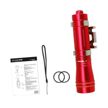 Imagem de YIJU Lanterna de mergulho LED Tocha de acampamento Super brilhante luz de mão subaquática Luz de mergulho para mergulho noturno Backpacking, Vermelho