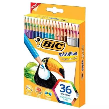 Imagem de Lápis de Cor BIC Evolution com 36 cores Sextavado