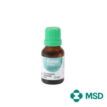 Imagem de Butox P Ce25 20ml Msd Carrapaticida Sarnicida Pulgas