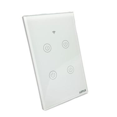 Imagem de Interruptor Inteligente 4 Botões Zigbee 4X2 - Branco 64/1