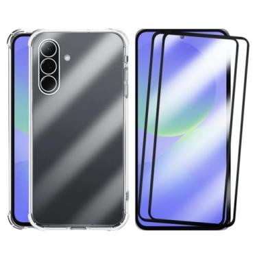 Imagem de Capa Capinha Case Anti Shock Slim Compatível Samsung Galaxy A36 e 2 Pelicula de Vidro 3d Cobre Toda Tela