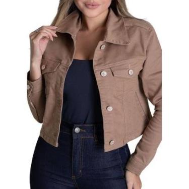 Imagem de Jaqueta Sarja Sawary - 279193 - BEGE CAPUCCINO M-Feminino