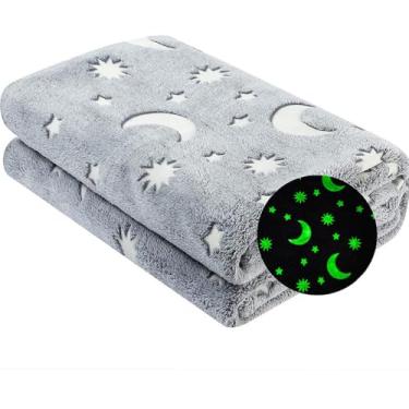Imagem de Cobertor Manta Infantil Mágico, Brilha no Escuro, Aconchegante e Confortável- QH Shopp (Cinza, noite)