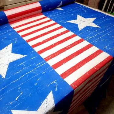 Imagem de TNT Compativel c/Tema Heroi América Capitao 6.00m X 1,40m