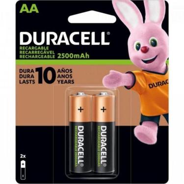 Imagem de Pilha Recarregável Aa 2500mah (c/2 Pilhas) Duracell [f002]