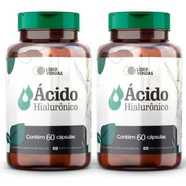 Imagem de Ácido Hialurônico - 500mg com 60 cápsulas - 2 potes