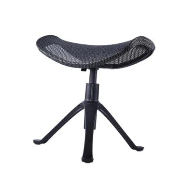 Imagem de IEUDNS Pé de escritório descanso sob o apoio de pé da mesa Ergonomia com 8 níveis de altura pernas as bancos de pernas no trabalho de uso comercial, Preto
