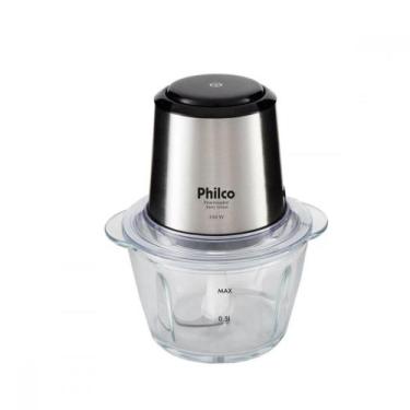 Imagem de Processador Philco Inox Glass Copo De Vidro 1,2L Função Pulsar 350W PP