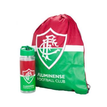 Imagem de Kit Fluminense Garrafa 450ml e Mochila Saco  Oficial, Presente Torcedo