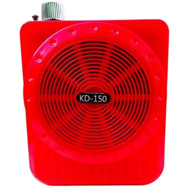 Imagem de Caixinha Megafone Amplificador De Voz Vermelho Com Microfone