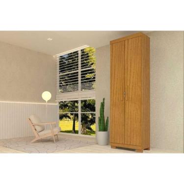 Imagem de Armário Multiuso Lavanderia Iris c/ 2 Portas c/ Chave Cinamomo - ACP