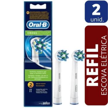 Imagem de Escova dental eletrica refil - cross action 2un oral-b - oral-b - ORAL