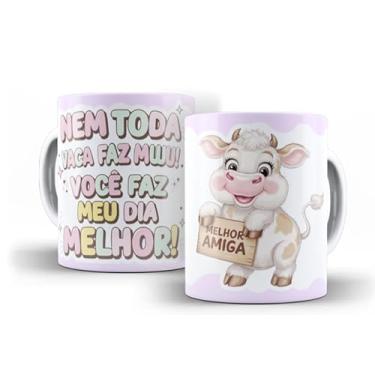 Imagem de Caneca branca amiga malhada (20086)